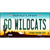 Go Wildcats Novelty Metal License Plate