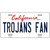 Trojans Fan Novelty Metal License Plate