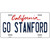 Go Stanford Novelty Metal License Plate
