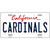 Cardinals Novelty Metal License Plate