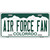 Air Force Fan Novelty Metal License Plate