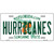 Hurricanes Novelty Metal License Plate