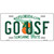 Go USF Novelty Metal License Plate