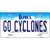 Go Cyclones Novelty Metal License Plate Tag