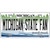 Michigan State Fan Novelty Metal License Plate