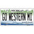 Go Western Michigan Novelty Metal License Plate