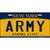 Army Novelty Metal License Plate