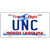 Univ North Carolina Novelty Metal License Plate