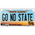 Go North Dakota State Novelty Metal License Plate
