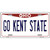 Go Kent State Novelty Metal License Plate