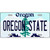 Oregon State Novelty Metal License Plate