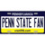 Penn State Fan Novelty Metal License Plate