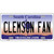 Clemson Fan Novelty Metal License Plate