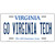 Go Virginia Tech Novelty Metal License Plate