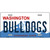 Bulldogs Washington State Novelty Metal License Plate