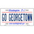 Go Georgetown Novelty Metal License Plate