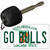 Go Bulls Novelty Metal Key Chain KC-12722