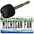 Michigan Fan Novelty Metal Key Chain KC-12832