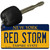 Red Storm Novelty Metal Key Chain KC-12915