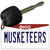 Musketeers Novelty Metal Key Chain KC-12970