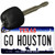 Go Houston Novelty Metal Key Chain KC-13038