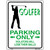 Golfer Parking Only Male Metal Novelty Parking Sign