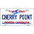 North Carolina Cherry Point Novelty Metal License Plate