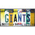 Giants Strip Art Novelty Metal License Plate Tag