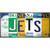 Jets Strip Art Novelty Metal License Plate Tag