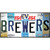 Brewers Strip Art Novelty Metal License Plate Tag