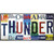 Thunder Strip Art Novelty Metal License Plate Tag