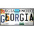 Georgia Strip Art Novelty Metal License Plate Tag