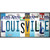 Louisville Strip Art Novelty Metal License Plate Tag