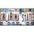 Oklahoma State Strip Art Novelty Metal License Plate Tag