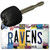 Ravens Strip Art Novelty Metal Key Chain KC-13158