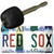 Red Sox Strip Art Novelty Metal Key Chain KC-13186