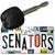 Senators Strip Art Novelty Metal Key Chain KC-13249