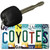 Coyotes Strip Art Novelty Metal Key Chain KC-13267