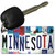 Minnesota Strip Art Novelty Metal Key Chain KC-13290