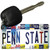 Penn State Strip Art Novelty Metal Key Chain KC-13296