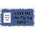 Dog Love Blue Photo Insert Pocket Metal Novelty Small Sign SS-002