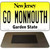 Go Monmouth Novelty Metal Magnet M-12880