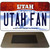 Utah Fan Novelty Metal Magnet M-13070