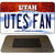 Utes Fan Novelty Metal Magnet M-13073