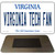 Virginia Tech Fan Novelty Metal Magnet M-13086