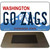 Go Zags Novelty Metal Magnet M-13103