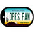 Lopes Fan Novelty Metal Dog Tag Necklace DT-12635