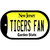 Tigers Fan Novelty Metal Dog Tag Necklace DT-12889