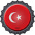 Turkey Novelty Metal Bottle Cap Sign BC-452