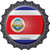 Costa Rica Novelty Metal Bottle Cap Sign BC-242